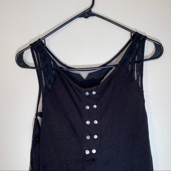 FREE PEOPLE black Ginger cutout tank - Picture 10 of 14